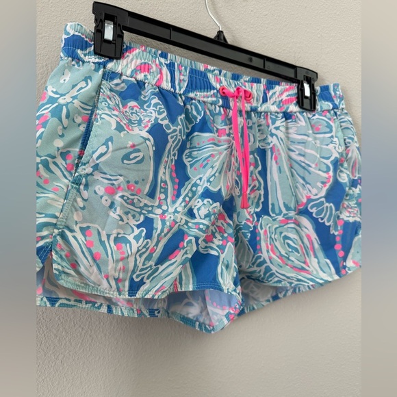 Lilly Pulitzer Blue and Pink Athletic Shorts - Picture 4 of 7